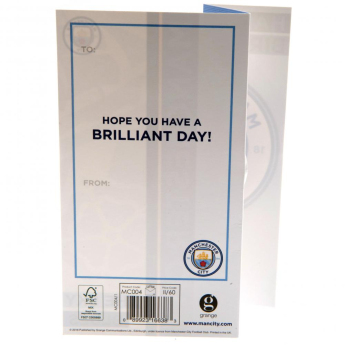Manchester City картичка за рожден ден Birthday Card