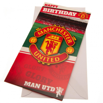 Manchester United картичка за рожден ден Birthday Card Stadium