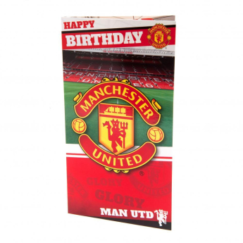 Manchester United картичка за рожден ден Birthday Card Stadium