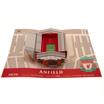 Liverpool FC картичка за рожден ден Pop-Up Birthday Card