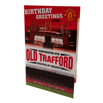 Manchester United картичка за рожден ден Pop-Up Birthday Card