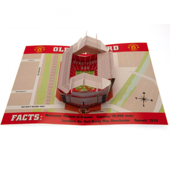 Manchester United картичка за рожден ден Pop-Up Birthday Card