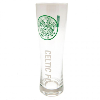 Celtic FC стъклена чаша Tall Beer Glass inscription
