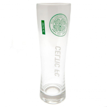 Celtic FC стъклена чаша Tall Beer Glass inscription