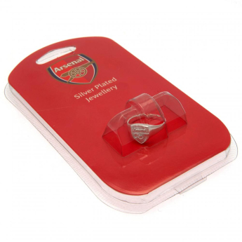Arsenal FC пръстен Silver Plated Crest Medium