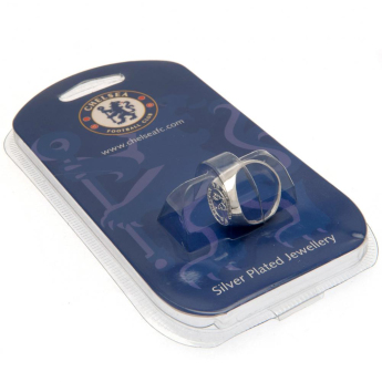 Chelsea FC пръстен Silver Plated Crest Medium