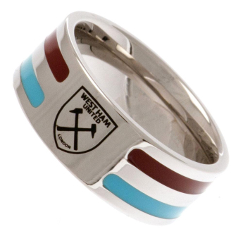 West Ham United пръстен Colour Stripe Ring Medium