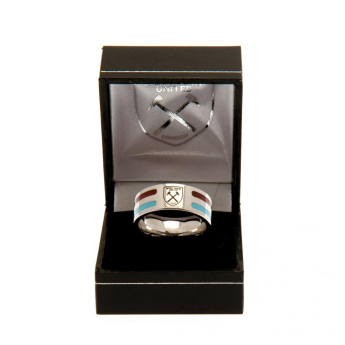 West Ham United пръстен Colour Stripe Ring Medium