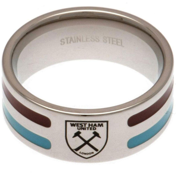 West Ham United пръстен Colour Stripe Ring Large