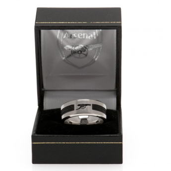 Arsenal FC пръстен Black Inlay Medium