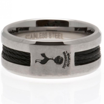 Tottenham Hotspur пръстен Black Inlay Medium