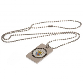 Manchester City колие с висулка куче Enamel Crest Dog Tag & Chain