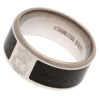 Liverpool FC пръстен Carbon Fibre Ring Large