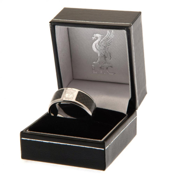 Liverpool FC пръстен Carbon Fibre Ring Large