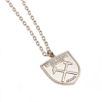 West Ham United колие с висулка Silver Plated Pendant & Chain XL