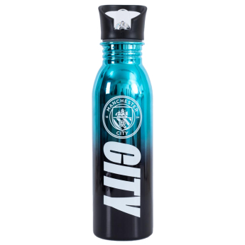 Manchester City бутилка за пиене UV Metallic Drinks Bottle