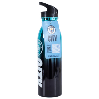 Manchester City бутилка за пиене UV Metallic Drinks Bottle