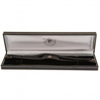 Chelsea FC кожена гривна Black IP Leather Bracelet