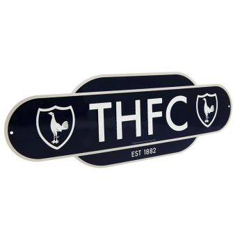 Tottenham Hotspur табела за стена Colour Retro Sign