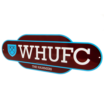 West Ham United табела за стена Colour Retro Sign