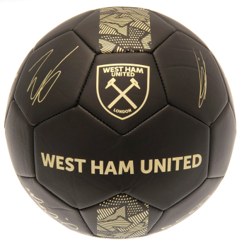 West Ham United футболна топка Signature Gold PH size 5