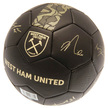 West Ham United футболна топка Signature Gold PH size 5