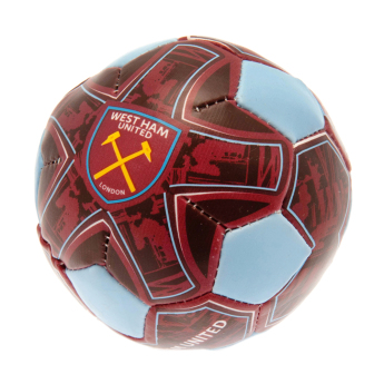 West Ham United мека топка 4 inch Soft Ball blue
