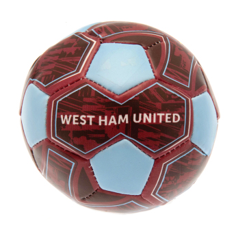 West Ham United мека топка 4 inch Soft Ball blue