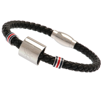 Rangers FC гривна Colour Ring Leather Bracelet