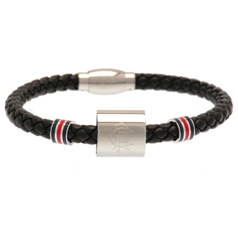 Rangers FC гривна Colour Ring Leather Bracelet