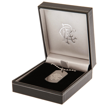 Rangers FC колие с висулка куче Engraved Dog Tag & Chain