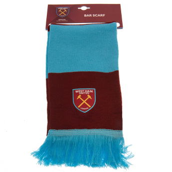 West Ham United зимен шал Bar burgundy - blue