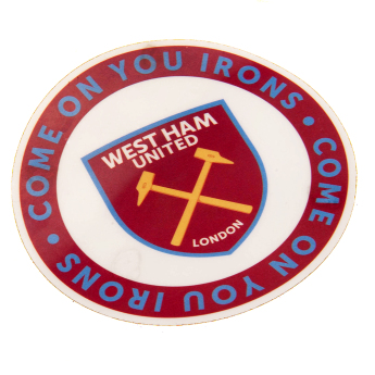 West Ham United стикер Single Car Sticker COYI