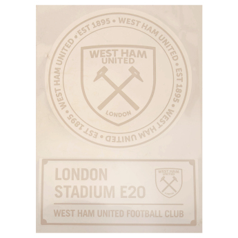 West Ham United стикери 2pk A4 Car Decal