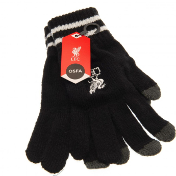 Liverpool FC детски ръкавици Touchscreen Knitted Gloves Youths BK