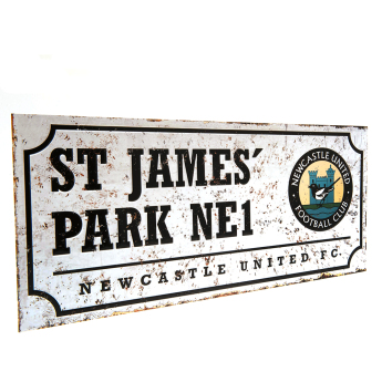Newcastle United табела за стена Street Sign Retro