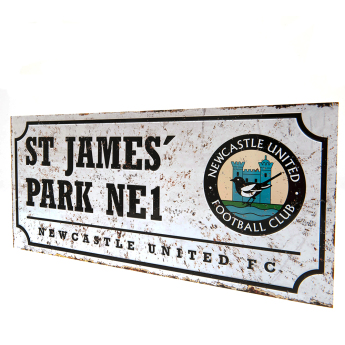 Newcastle United табела за стена Street Sign Retro