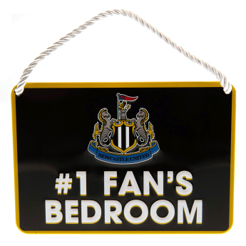 Newcastle United знак за спалня Bedroom Sign No1 Fan