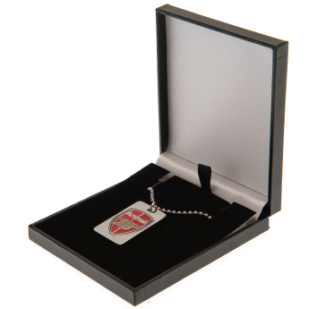 Arsenal FC колие с висулка куче Enamel Crest Dog Tag & Chain
