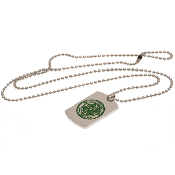 Celtic FC колие с висулка куче Enamel Crest Dog Tag & Chain