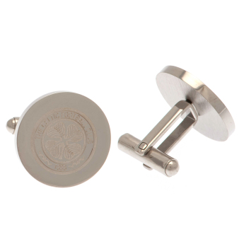 Celtic FC копчета за ръкавели Stainless Steel Round Cufflinks