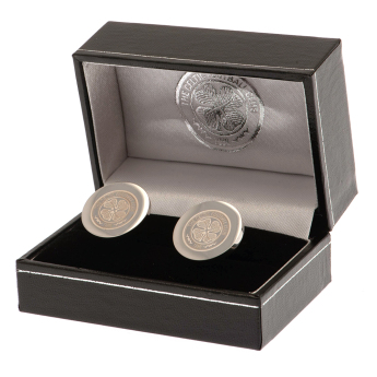 Celtic FC копчета за ръкавели Stainless Steel Round Cufflinks