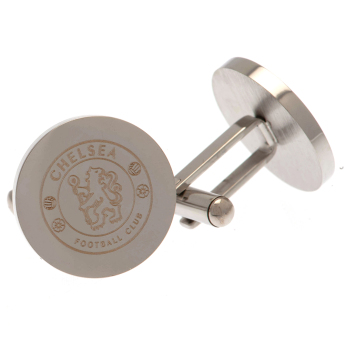 Chelsea FC копчета за ръкавели Stainless Steel Round Cufflinks