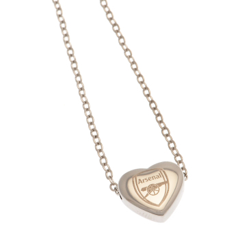 Arsenal FC висулка за врата Stainless Steel Heart Necklace