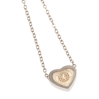 Rangers FC висулка за врата Stainless Steel Heart Necklace