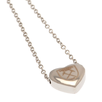 West Ham United висулка за врата Stainless Steel Heart Necklace