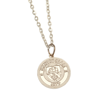 Manchester City висулка за врата Silver Plated Boxed Pendant