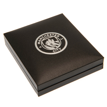 Manchester City висулка за врата Silver Plated Boxed Pendant