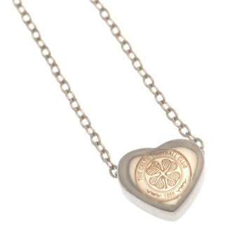 Celtic FC висулка за врата Stainless Steel Heart Necklace