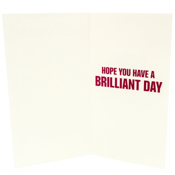 Aston Villa картичка за рожден ден със стикери Personalised Birthday Card